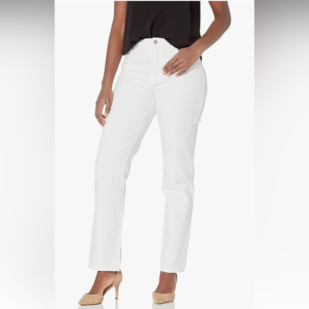 Gloria Vanderbilt Amanda White Jeans Sz:14